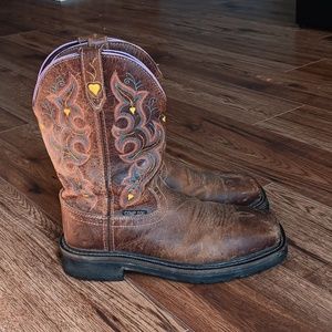 Justin women's comp toe boot size 8b